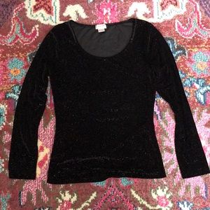 SOLD* Nordstrom Sparkle velvet top
